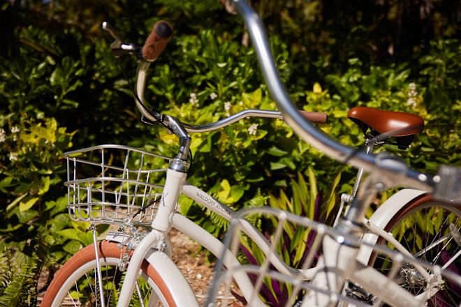 Detailansicht eines Fahrrads im Freien