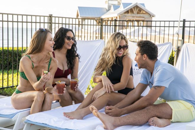 People at Pool Socializing