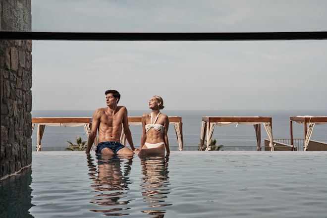 Couple Enjoying Thalassotherapy at the Spa