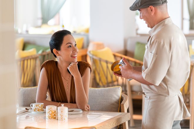 レストランのリビングエリア