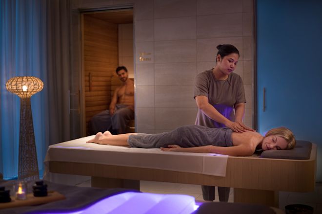 「エフォリア・スパ」のカップルトリートメントルーム