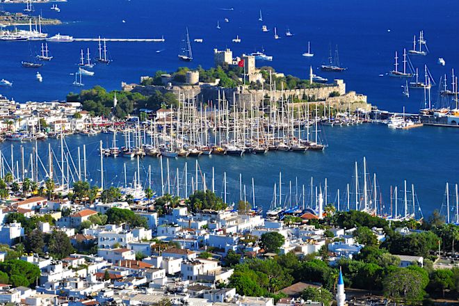 Vue aérienne de la ville de Bodrum