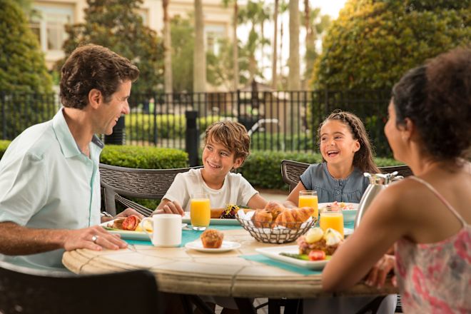 Family Having Breakfast