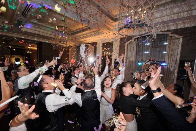 Group of People Celebrating a Wedding
