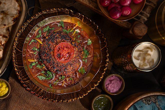 Indian Durbar restaurant, dinner entree