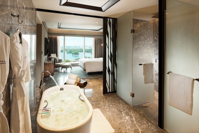 Guest Bathroom with Tub and Shower