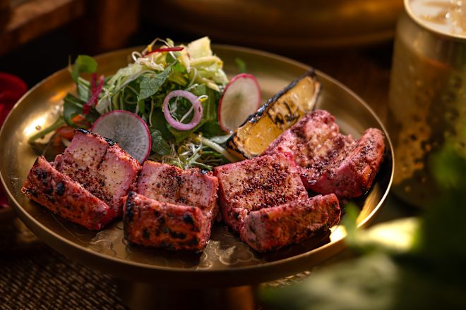 Indian Durbar restaurant, salad plate