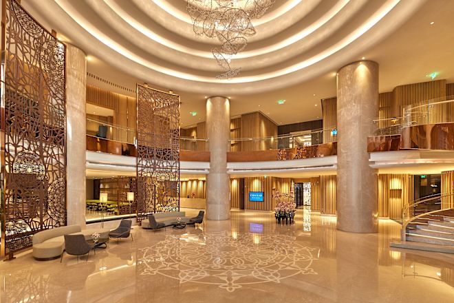 Spacious Lobby Seating Area