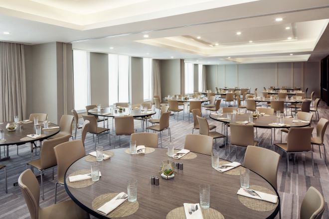Meeting Room With Round Tables