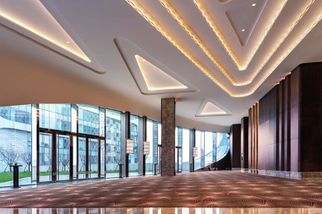 宴会場のホワイエ