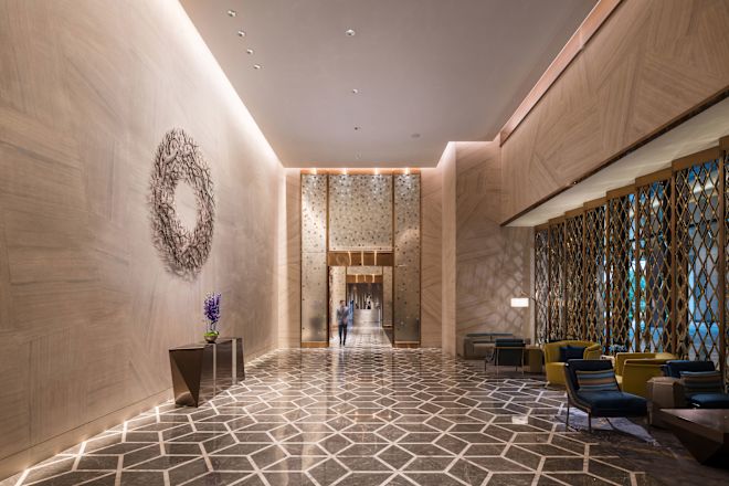 Lobby area with chairs