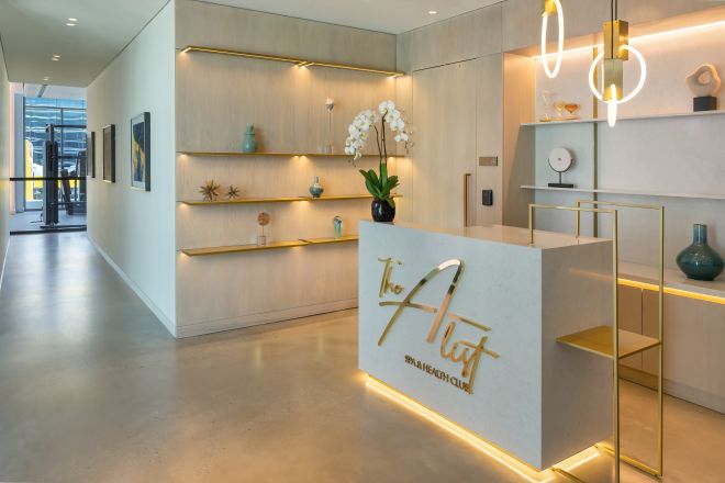 spa reception area