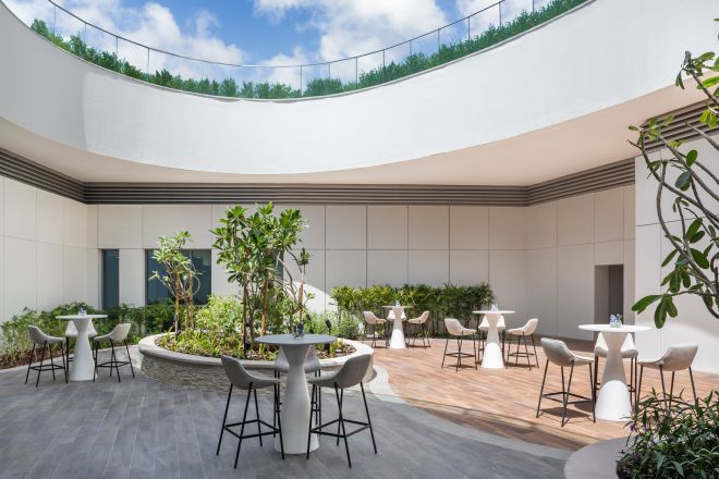 outdoor courtyard for events