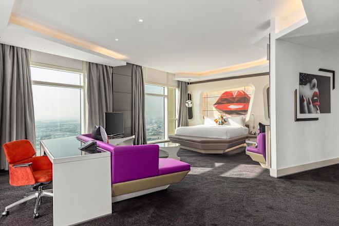 Suite Lounge and Bedroom Areas