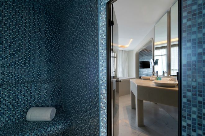 Penthouse Suite Sauna Bathroom