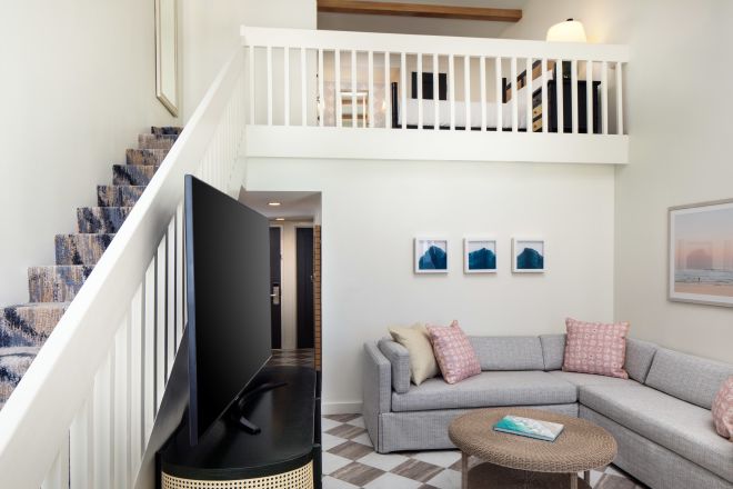 Ocean View Loft Lounge Area