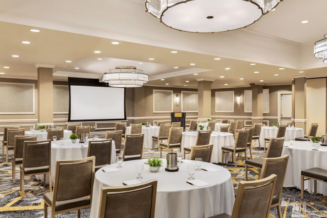Grand Ballroom Crescent Round Theater Set Up