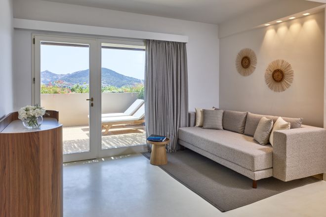 Suite Living Area With Terrace View