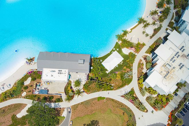 Resort'un havadan görünümü