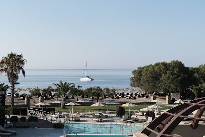 Outdoor Pool With View of Beach