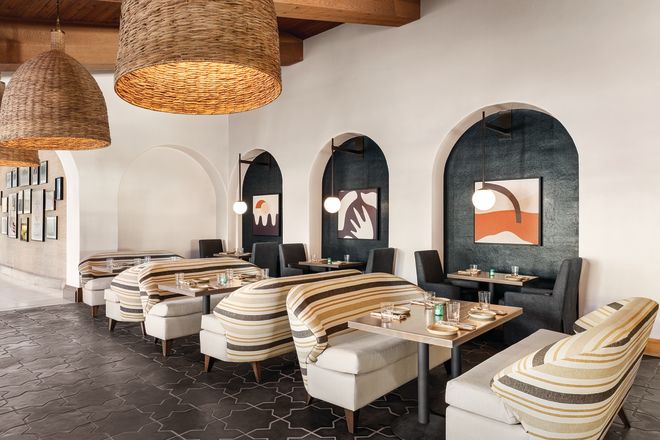 Dining at Ox and Ocean Restaurant with Comfortable Seats