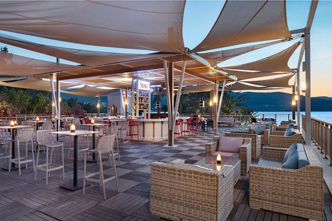 Sunset Bar Outdoor space with seating