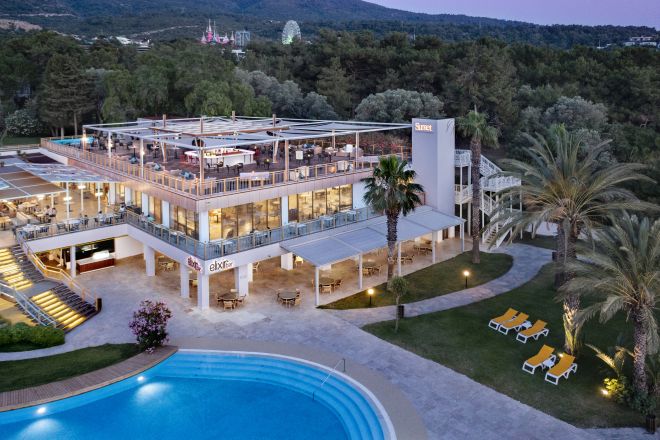 Exterior View of Hotel Building