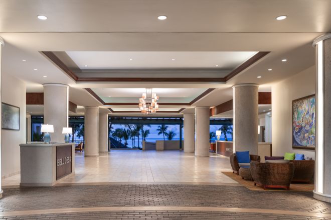 Lobby Area of Hilton Hotel