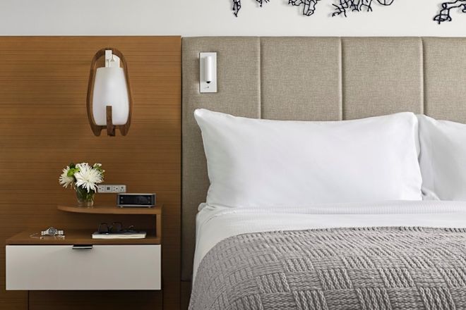 Relax in a sleek, sophisticated room inspired by the refinement of luxury yachts.