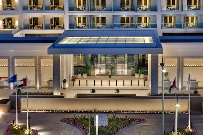 ホテル入口の外観