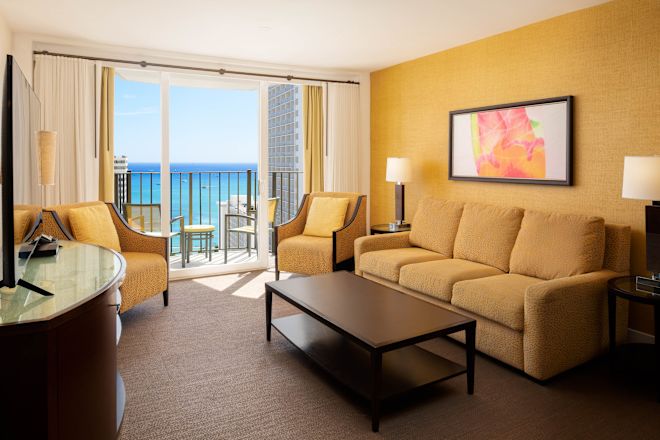 Lounge area with balcony view