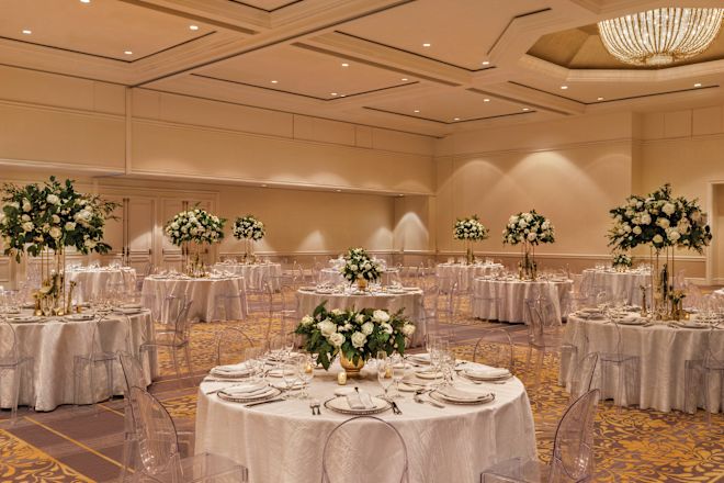 ballroom with round tables