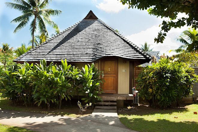 バンガローへの入口