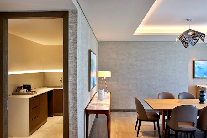 スイートの小さなキッチンエリア