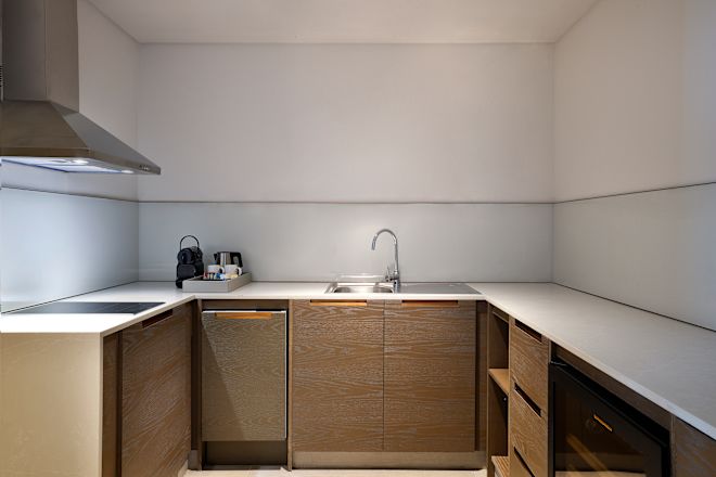 ロイヤルスイートのミニバーエリア