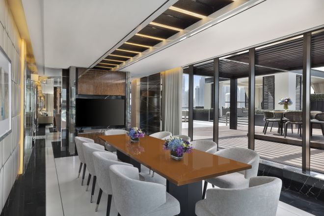 Coin repas de la suite présidentielle