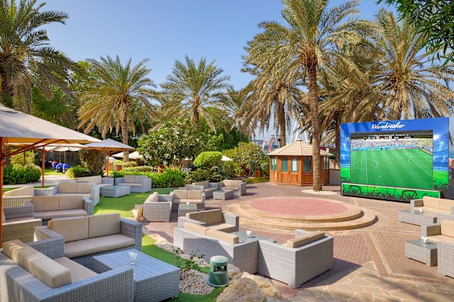 Wavebreaker Sports TV on Outdoors Patio Area