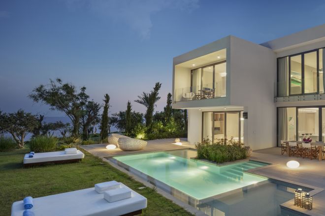 Private Pool Area of Aegean Suite
