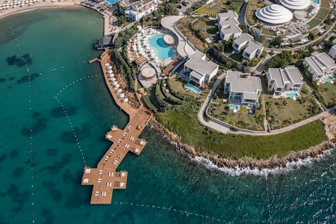Hotel Exterior Aerial View
