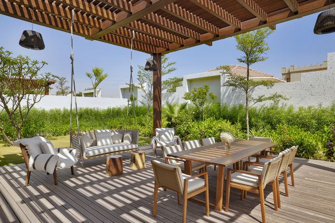 Private Suite mit Terrasse und Sitzbereich