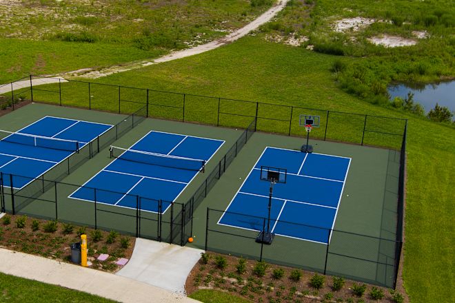 Spor sahalarının dron görüntüleri