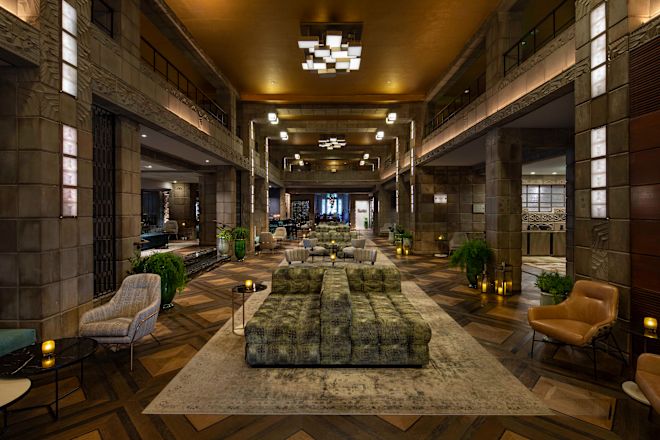 Lobby area with comfortable seating