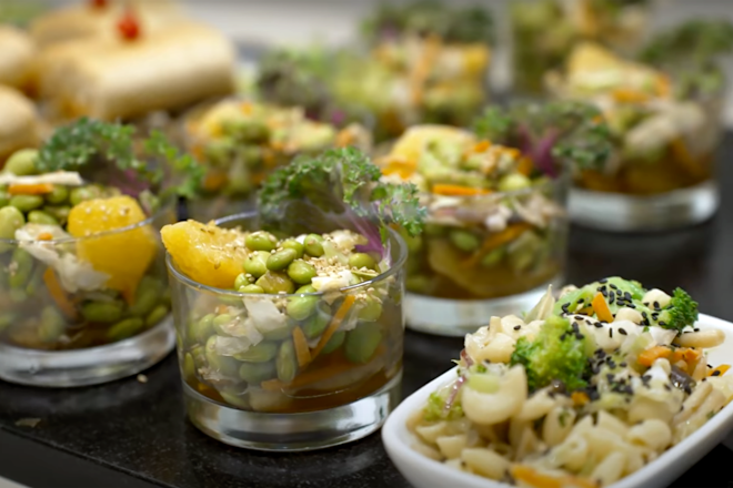 Food on a Table at Club Signia