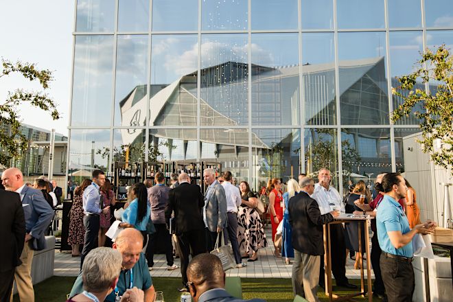 People at an Event Celebrated Outdoors