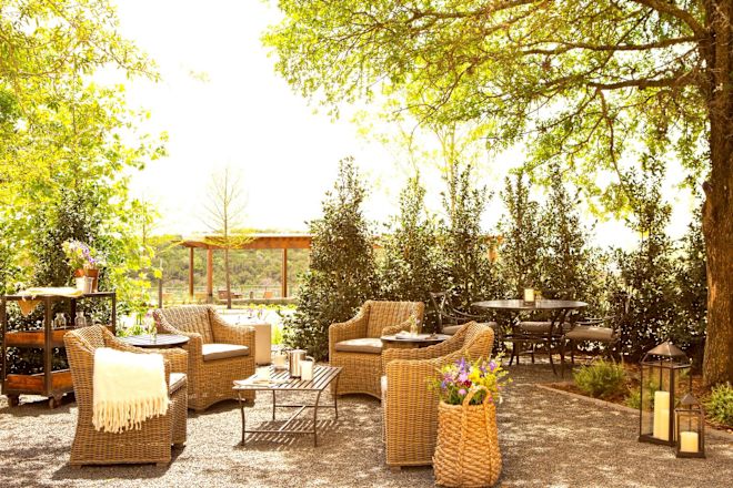 Henrietta's Market outdoor terrace seating