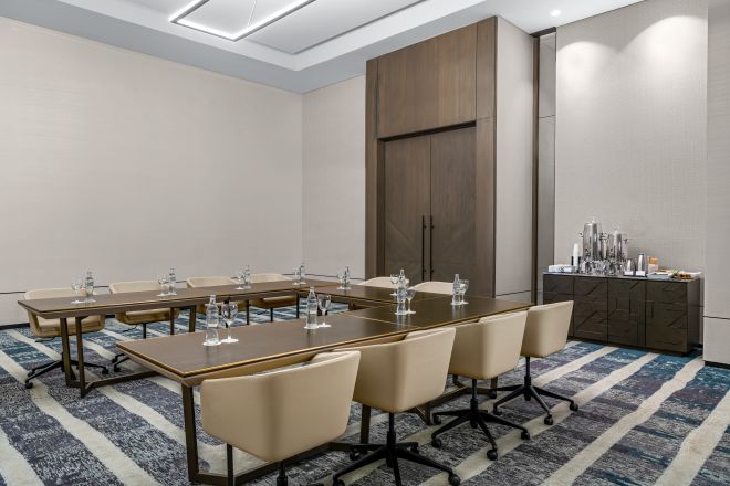 meeting room with u-shape table