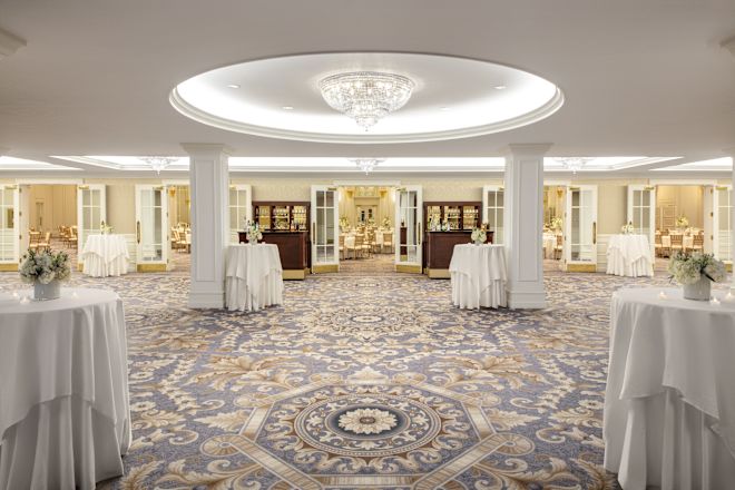 Ballroom pre-function area setup