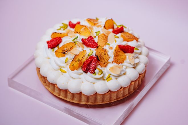 ルドゥーのピーチ・メルバケーキ