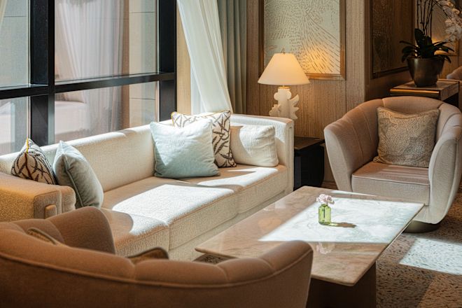 ピーコック・アレーのリビングエリア