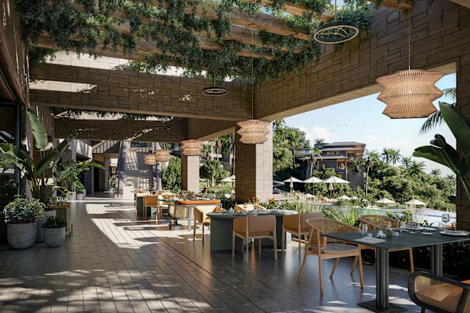 3-Meal Restaurant Terrace with Dining Area